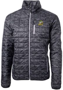 Cutter and Buck Oregon Ducks Mens Black Rainier PrimaLoft Printed Puffer Filled Jacket