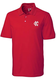 Cutter and Buck Kansas City Athletics Mens Red Fairwood Short Sleeve Polo