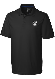 Cutter and Buck Kansas City Athletics Mens Black Fairwood Short Sleeve Polo