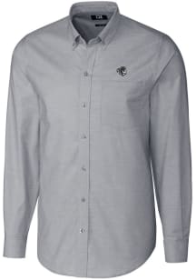 Cutter and Buck Seton Hall Pirates Mens Charcoal Stretch Oxford Long Sleeve Dress Shirt
