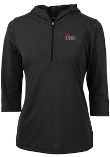 Cutter and Buck Central Missouri Mules Womens Black Virtue Eco Pique Hooded Sweatshirt