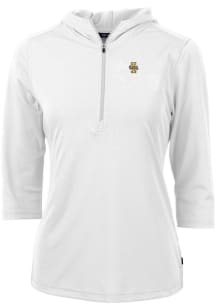 Cutter and Buck Idaho Vandals Womens White Virtue Eco Pique Hooded Sweatshirt