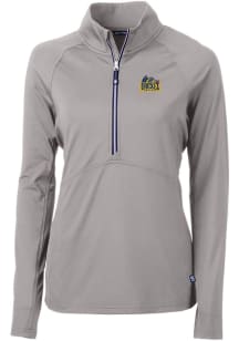 Cutter and Buck Drexel Dragons Womens Grey Adapt Eco Qtr Zip