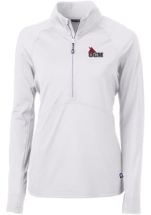 Cutter and Buck Central Missouri Mules Womens White Adapt Eco Qtr Zip