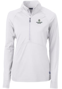 Cutter and Buck Colorado State Rams Womens White Adapt Eco Qtr Zip
