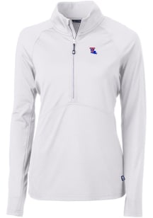 Cutter and Buck Louisiana Tech Bulldogs Womens White Adapt Eco Qtr Zip