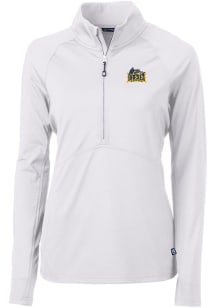 Cutter and Buck Drexel Dragons Womens White Adapt Eco Qtr Zip