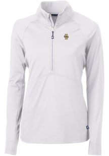 Cutter and Buck Idaho Vandals Womens White Adapt Eco Qtr Zip