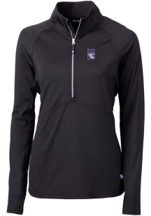 Cutter and Buck Northwestern Wildcats Womens Black Adapt Eco Qtr Zip