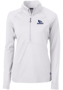 Cutter and Buck Creighton Bluejays Womens White Adapt Eco Qtr Zip