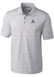 Cutter and Buck Arizona Wildcats Mens Grey Advantage Space Dye Short Sleeve Fashion Polo
