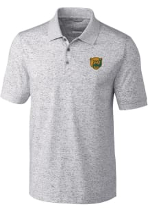 Cutter and Buck Baylor Bears Mens Grey Advantage Space Dye Design Short Sleeve Polo