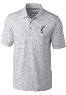 Cutter and Buck Cincinnati Bearcats Mens Grey Advantage Paw Logo Short Sleeve Polo
