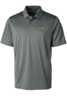 Cutter and Buck Drexel Dragons Mens Grey Prospect Textured Short Sleeve Polo