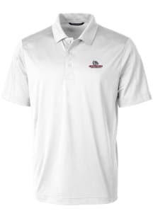 Cutter and Buck Gonzaga Bulldogs Mens White Prospect Short Sleeve Polo
