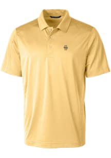 Cutter and Buck Idaho Vandals Mens Gold Prospect Textured Short Sleeve Polo