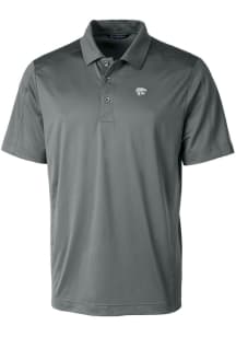 Cutter and Buck K-State Wildcats Mens Grey Prospect Textured Short Sleeve Polo