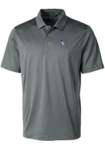 Cutter and Buck Northwestern Wildcats Mens Grey Prospect Short Sleeve Polo
