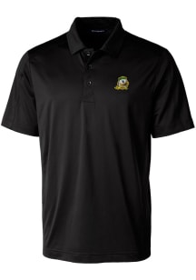 Cutter and Buck Oregon Ducks Mens Black Prospect Textured Short Sleeve Polo