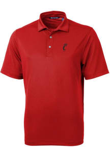 Cutter and Buck Cincinnati Bearcats Mens Red Virtue Eco Pique Short Sleeve Polo