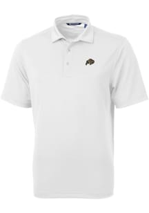 Cutter and Buck Colorado Buffaloes Mens White Virtue Eco Pique Short Sleeve Polo