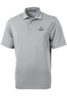 Cutter and Buck Colorado State Rams Mens Grey Virtue Eco Pique Short Sleeve Polo