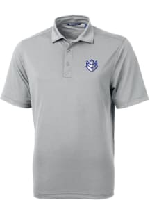 Cutter and Buck Saint Louis Billikens Mens Grey Virtue Eco Pique Short Sleeve Polo