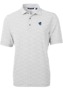 Cutter and Buck Seton Hall Pirates Mens Grey Virtue Eco Pique Botanical Short Sleeve Polo