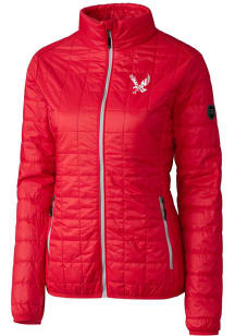 Cutter and Buck Eastern Washington Eagles Womens Red Rainier PrimaLoft Puffer Filled Jacket