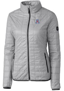 Cutter and Buck Arizona Wildcats Womens Grey Rainier PrimaLoft Puffer Filled Jacket