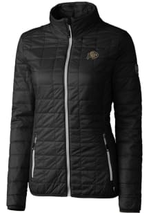 Cutter and Buck Colorado Buffaloes Womens Black Rainier PrimaLoft Puffer Filled Jacket