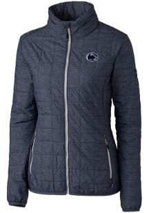 Cutter and Buck Penn State Nittany Lions Womens Anthracite Rainier PrimaLoft Puffer Filled Jacket
