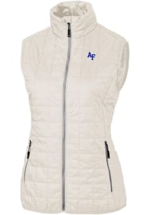 Cutter and Buck Air Force Womens White Rainier PrimaLoft Puffer Vest
