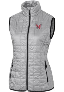Cutter and Buck Eastern Washington Eagles Womens Grey Rainier PrimaLoft Puffer Vest