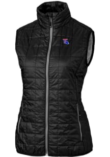 Cutter and Buck Louisiana Tech Bulldogs Womens Black Rainier PrimaLoft Puffer Vest
