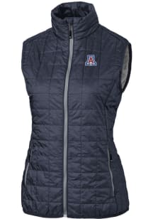 Cutter and Buck Arizona Wildcats Womens Anthracite Rainier PrimaLoft Puffer Vest
