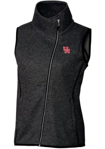 Cutter and Buck Houston Cougars Womens Charcoal Mainsail Vest