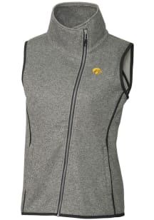 Cutter and Buck Iowa Hawkeyes Womens Grey Mainsail Vest