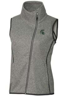 Cutter and Buck Michigan State Spartans Womens Grey Mainsail Vest