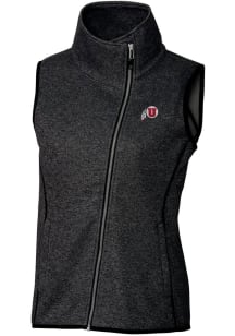 Cutter and Buck Utah Utes Womens Charcoal Mainsail Vest
