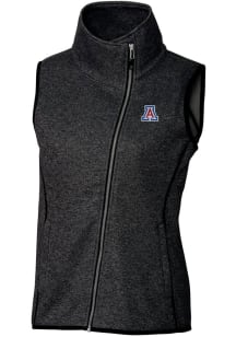Cutter and Buck Arizona Wildcats Womens Charcoal Mainsail Vest