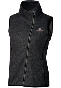 Cutter and Buck Gonzaga Bulldogs Womens Charcoal Mainsail Vest