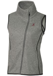 Cutter and Buck Alabama Crimson Tide Womens Grey Mainsail Vest