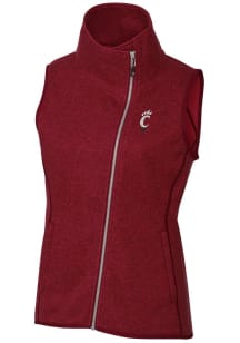 Cutter and Buck Cincinnati Bearcats Womens Red Mainsail Vest