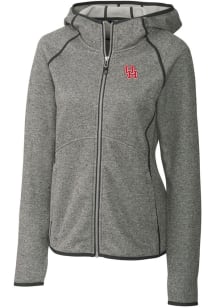 Cutter and Buck Houston Cougars Womens Grey Mainsail Medium Weight Jacket