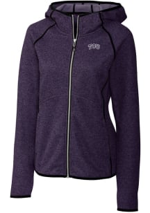 Cutter and Buck TCU Horned Frogs Womens Purple Mainsail Medium Weight Jacket