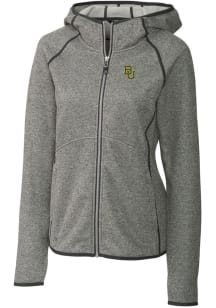 Cutter and Buck Baylor Bears Womens Grey Mainsail Medium Weight Jacket