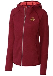 Cutter and Buck Iowa State Cyclones Womens Red Mainsail Medium Weight Jacket