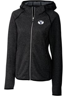 Cutter and Buck BYU Cougars Womens Charcoal Mainsail Medium Weight Jacket