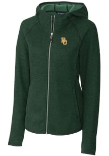 Cutter and Buck Baylor Bears Womens Green Mainsail Medium Weight Jacket